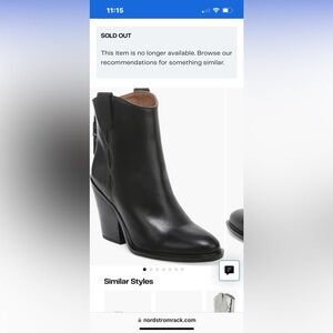 Franco Sarto Leather Booties